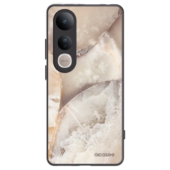 Picasee silikónový čierny obal pre Vivo V50 Lite 5G - Cream marble