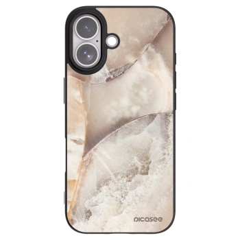 Picasee silikónový čierny obal pre Apple iPhone 17 - Cream marble