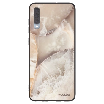 Picasee silikónový čierny obal pre Samsung Galaxy A70 A705F - Cream marble