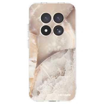 Picasee silikónový prehľadný obal pre Xiaomi Redmi Note 15 Pro 4G - Cream marble