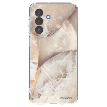 Picasee silikónový prehľadný obal pre Samsung Galaxy A17 5G - Cream marble
