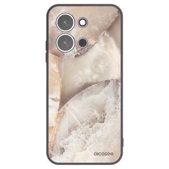 Picasee silikónový čierny obal pre Xiaomi Redmi 15C 5G - Cream marble