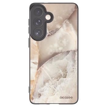 Picasee silikónový čierny obal pre Samsung Galaxy S26+ - Cream marble