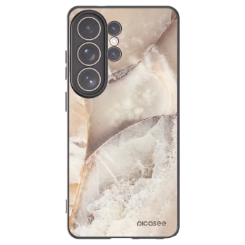 Picasee silikónový čierny obal pre Samsung Galaxy S26 Ultra - Cream marble