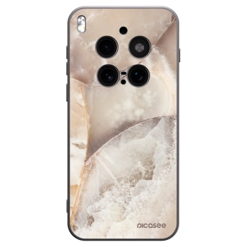 Picasee silikónový čierny obal pre Vivo X300 Pro - Cream marble