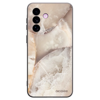 Picasee silikónový čierny obal pre Samsung Galaxy A57 5G - Cream marble