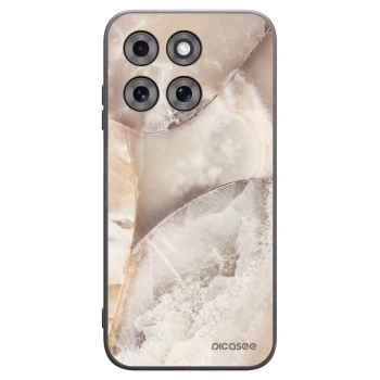 Picasee silikónový čierny obal pre Motorola Moto G77 - Cream marble