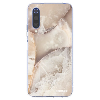 Picasee silikónový prehľadný obal pre Xiaomi Mi 9 SE - Cream marble