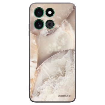 Picasee silikónový čierny obal pre Motorola Moto G57 Power - Cream marble