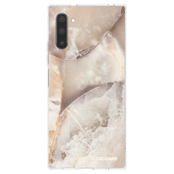 Picasee silikónový prehľadný obal pre Samsung Galaxy Note 10 N970F - Cream marble
