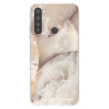 Picasee silikónový prehľadný obal pre Xiaomi Redmi Note 8 - Cream marble
