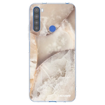 Picasee silikónový prehľadný obal pre Xiaomi Redmi Note 8T - Cream marble