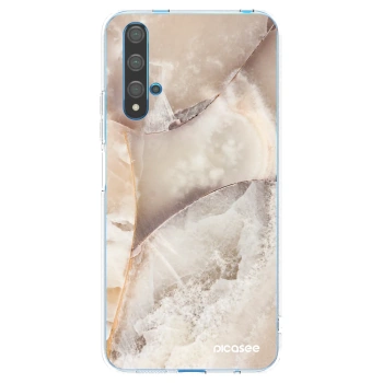 Picasee silikónový prehľadný obal pre Huawei Nova 5T - Cream marble