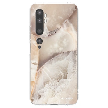 Picasee silikónový prehľadný obal pre Xiaomi Mi Note 10 (Pro) - Cream marble