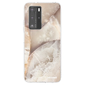 Obal pre Huawei P40 Pro - Cream marble