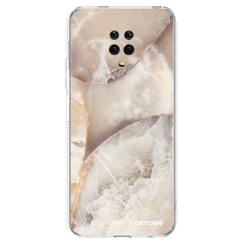 Picasee silikónový prehľadný obal pre Xiaomi Redmi Note 9S - Cream marble