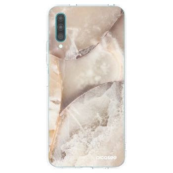 Picasee silikónový prehľadný obal pre Samsung Galaxy A30s A307F - Cream marble
