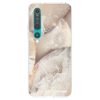 Picasee silikónový prehľadný obal pre Xiaomi Mi 10 - Cream marble