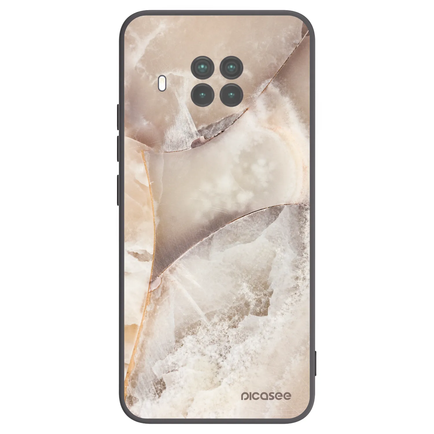 Picasee silikónový čierny obal pre Xiaomi Mi 10T Lite - Cream marble