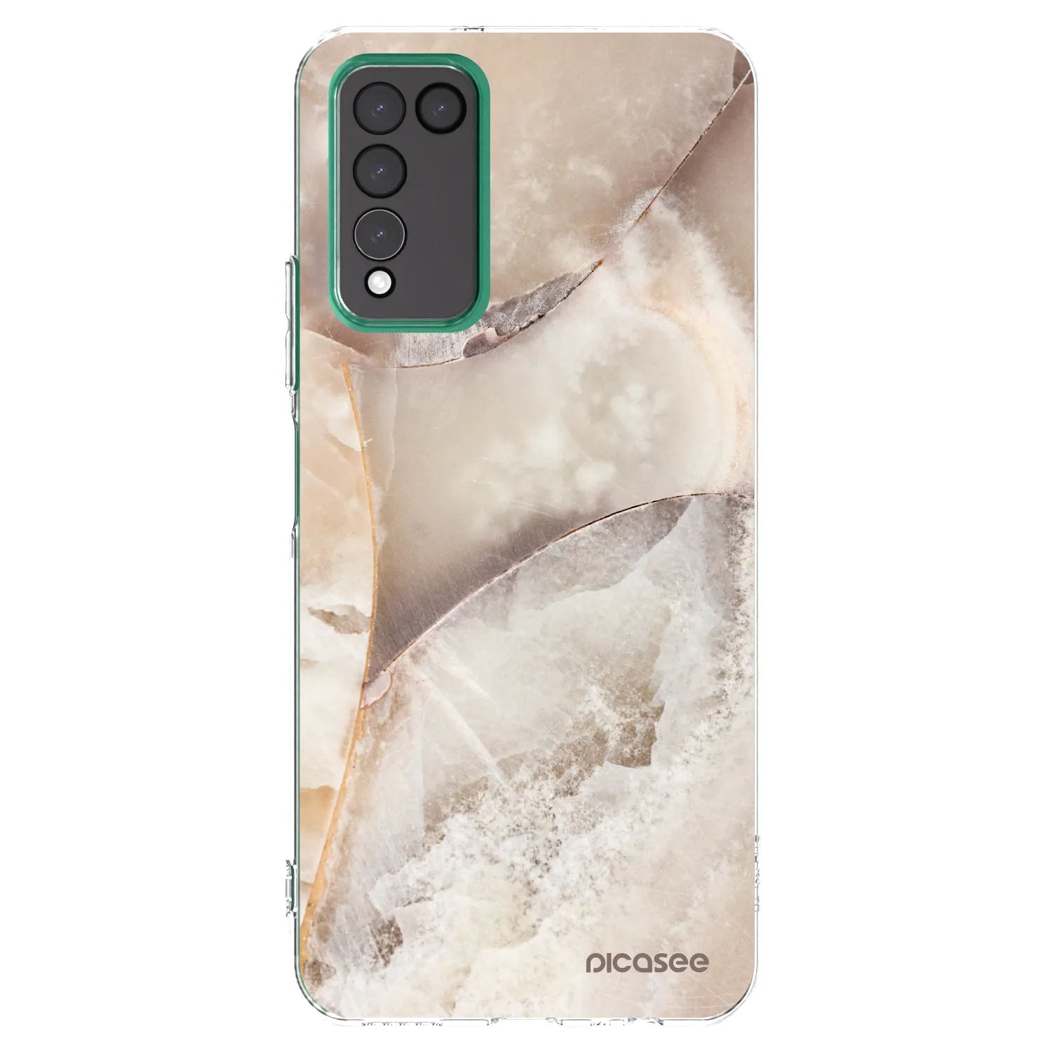 Picasee silikónový prehľadný obal pre Honor 10X Lite - Cream marble