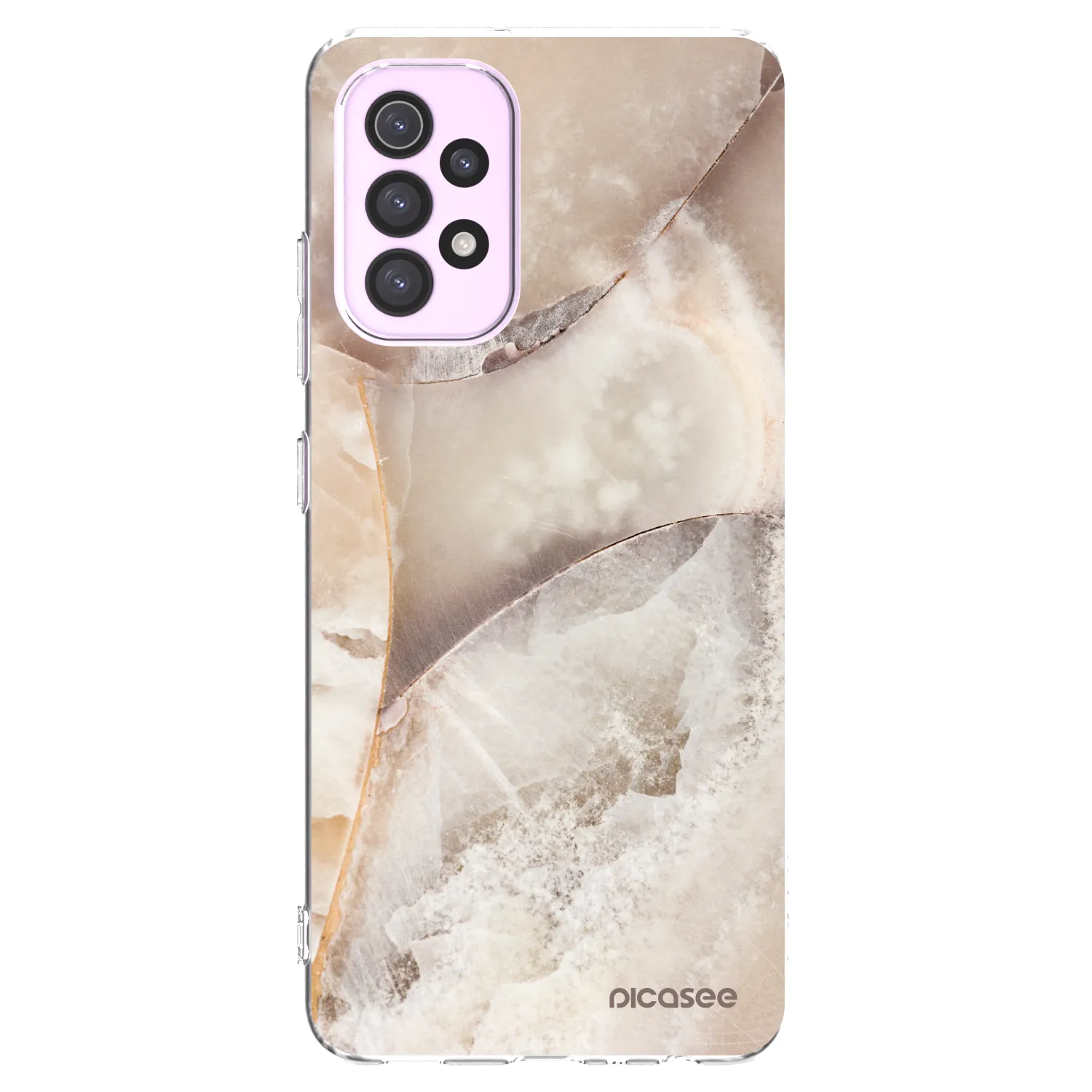 Picasee silikónový prehľadný obal pre Samsung Galaxy A32 5G A326B - Cream marble