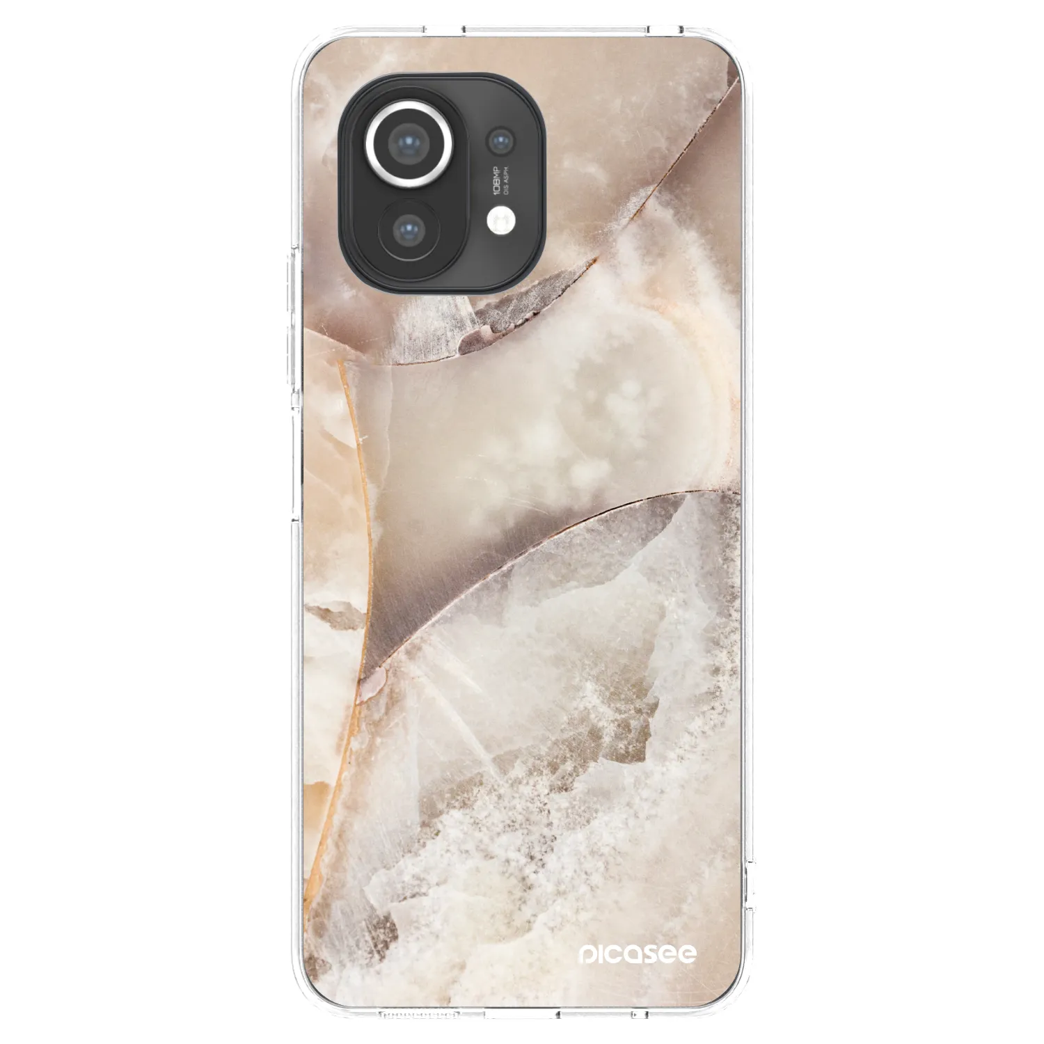 Picasee silikónový prehľadný obal pre Xiaomi Mi 11 - Cream marble