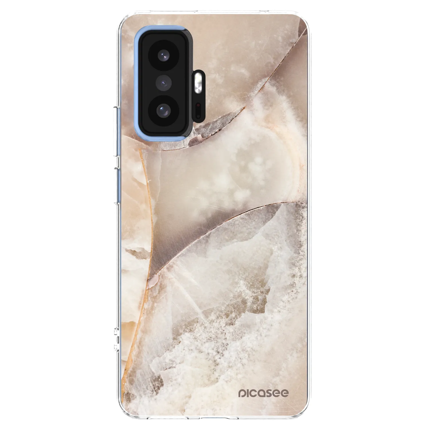 Picasee silikónový prehľadný obal pre Xiaomi 11T - Cream marble