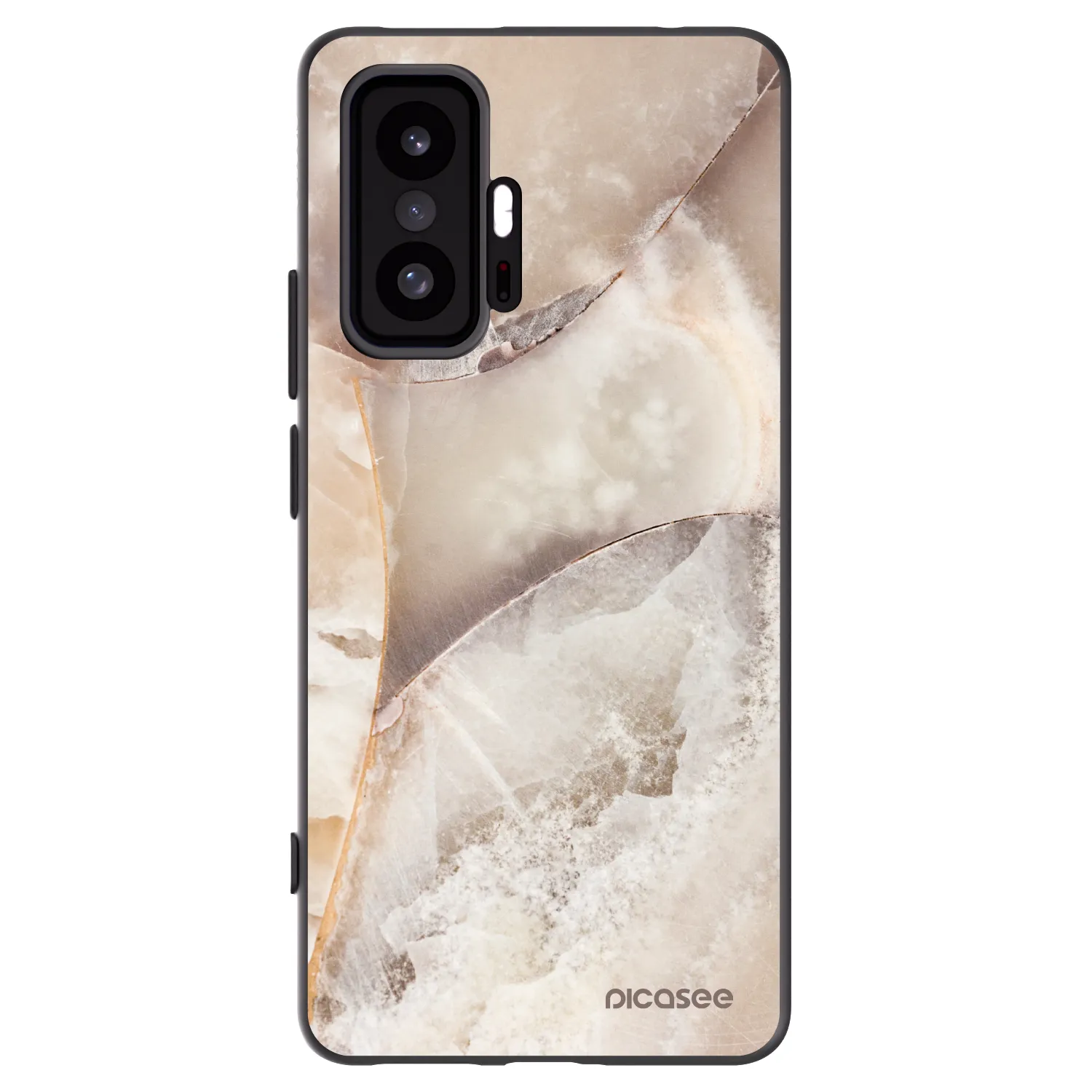 Picasee silikónový čierny obal pre Xiaomi 11T - Cream marble