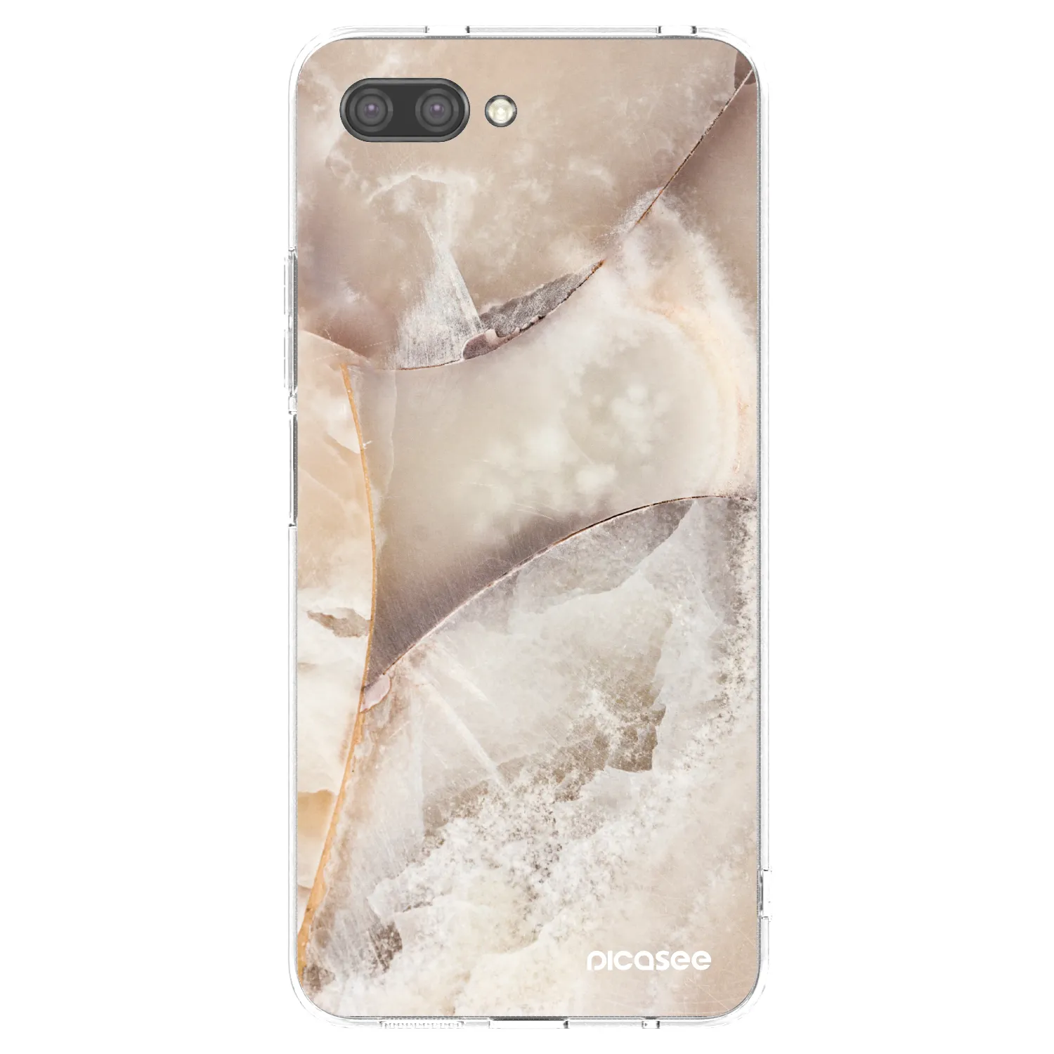 Picasee silikónový prehľadný obal pre Honor 10 - Cream marble