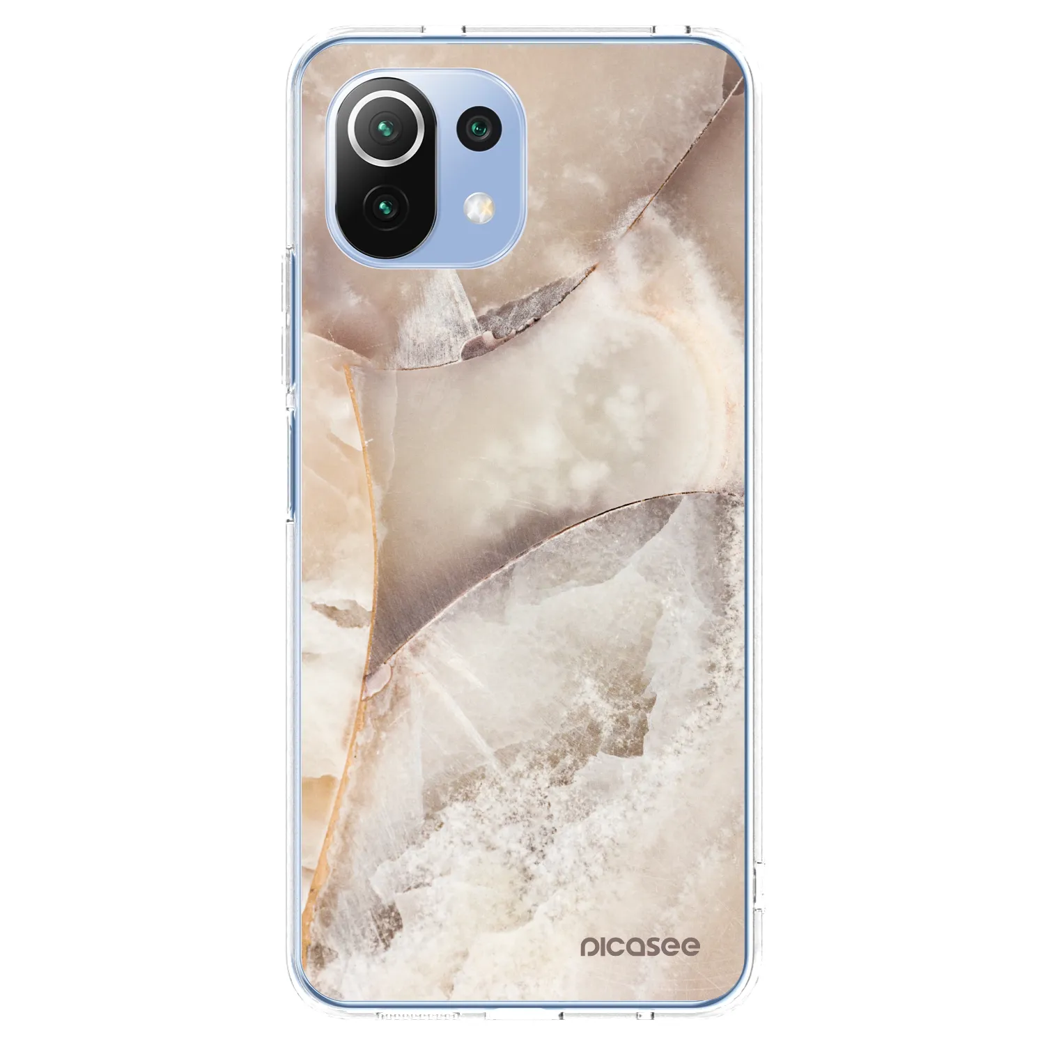 Picasee silikónový prehľadný obal pre Xiaomi 11 Lite 5G NE - Cream marble