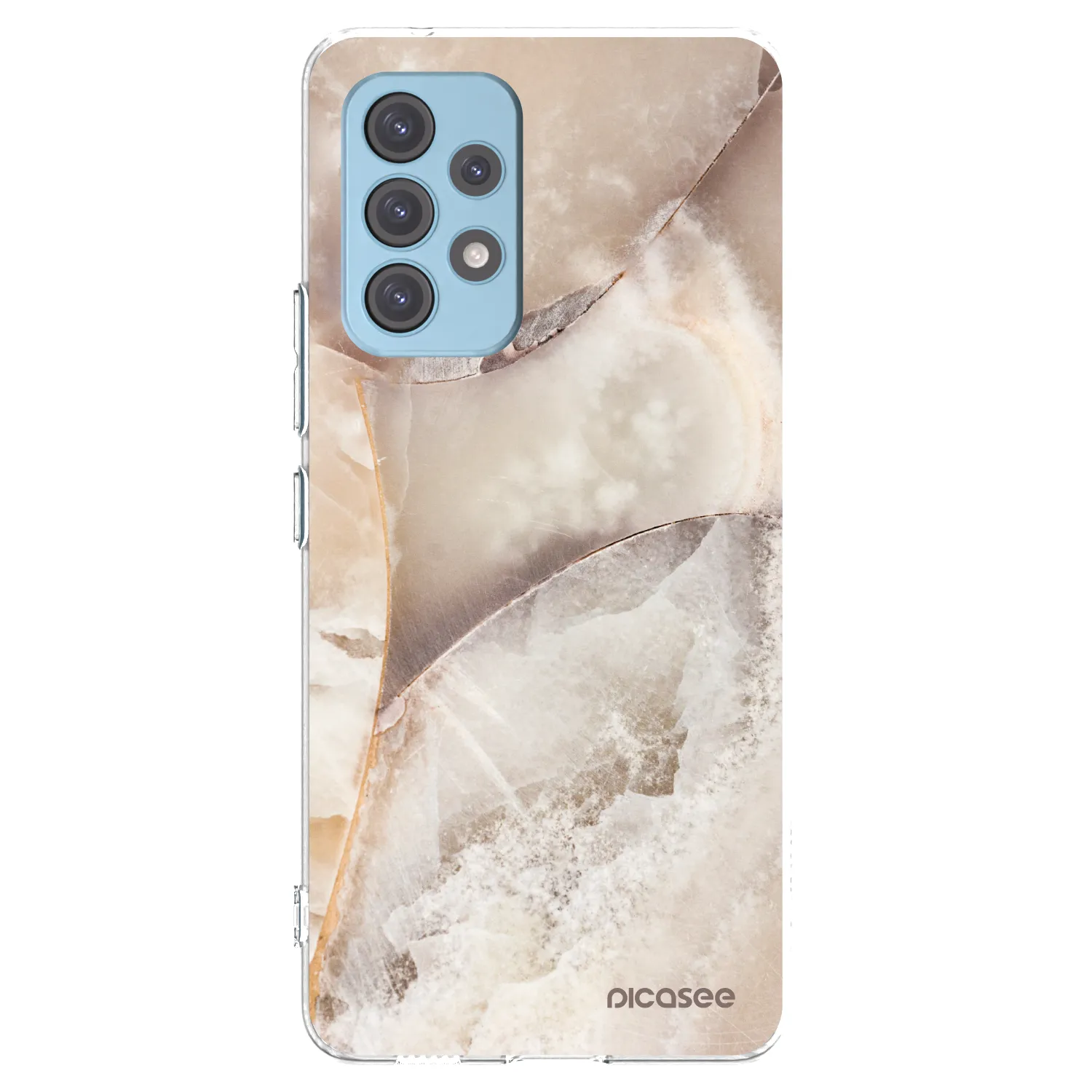 Silikónový prehľadný obal pre Samsung Galaxy A53 5G A536 - Cream marble