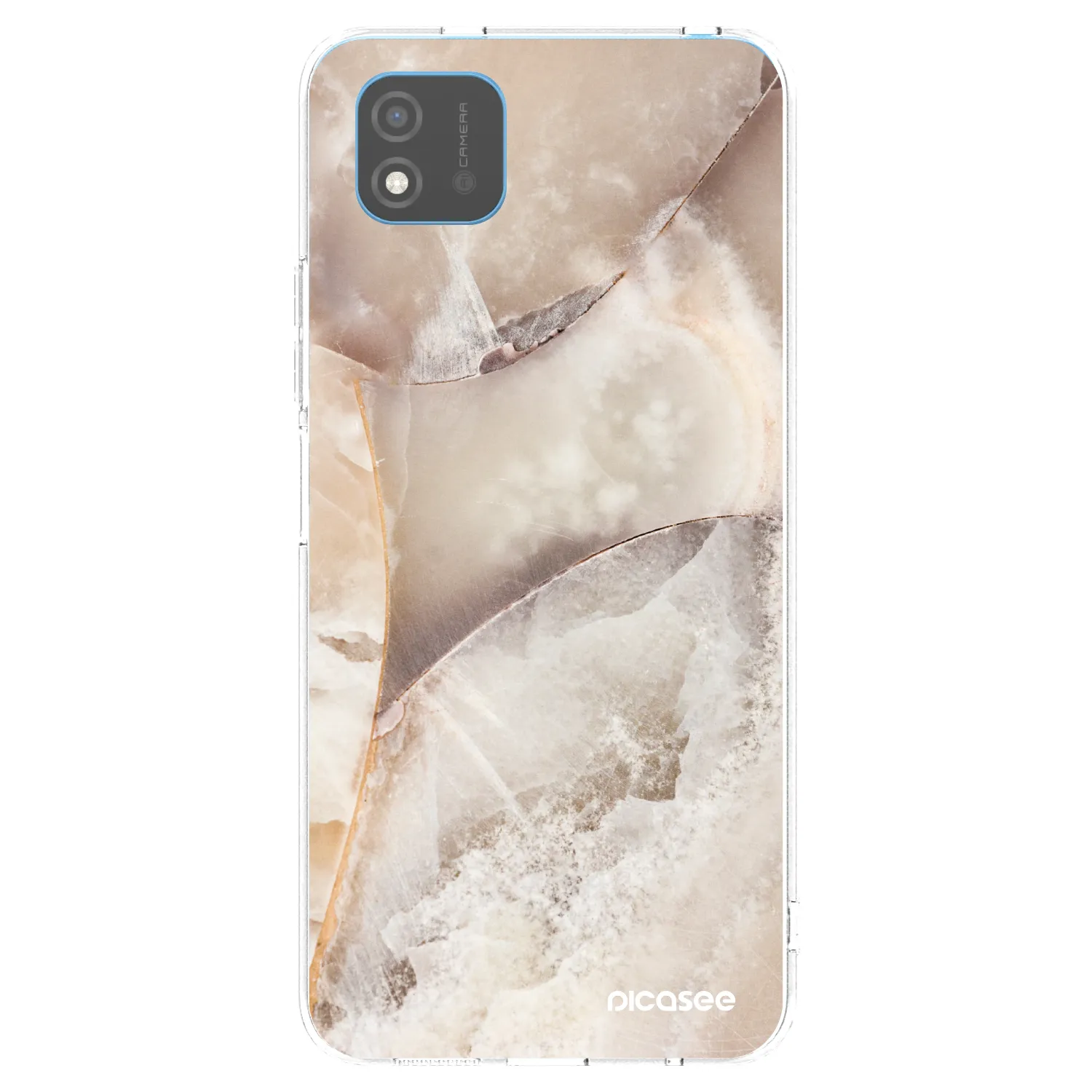 Picasee silikónový prehľadný obal pre Realme C11 (2021) - Cream marble