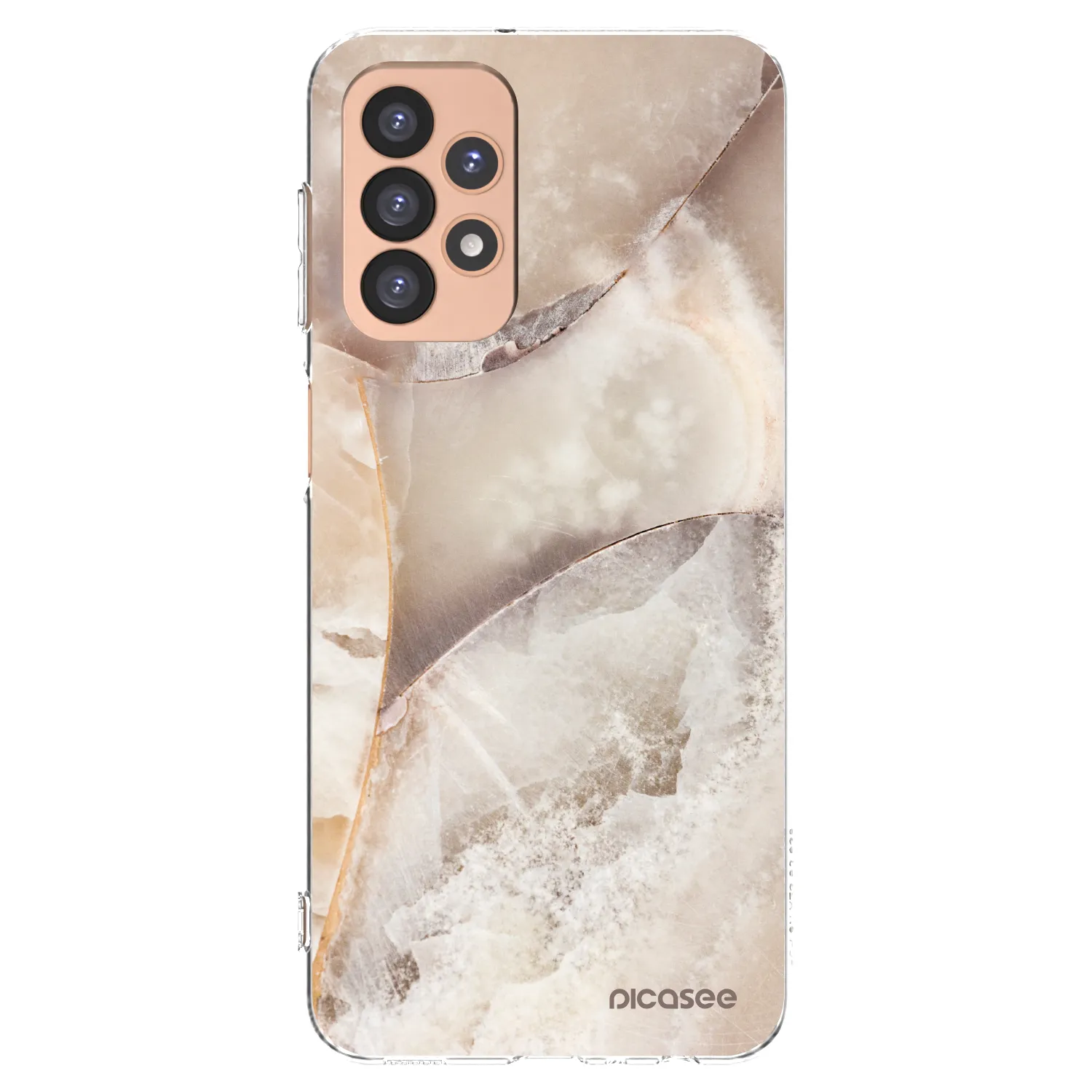 Silikónový prehľadný obal pre Samsung Galaxy A23 A236B 5G - Cream marble