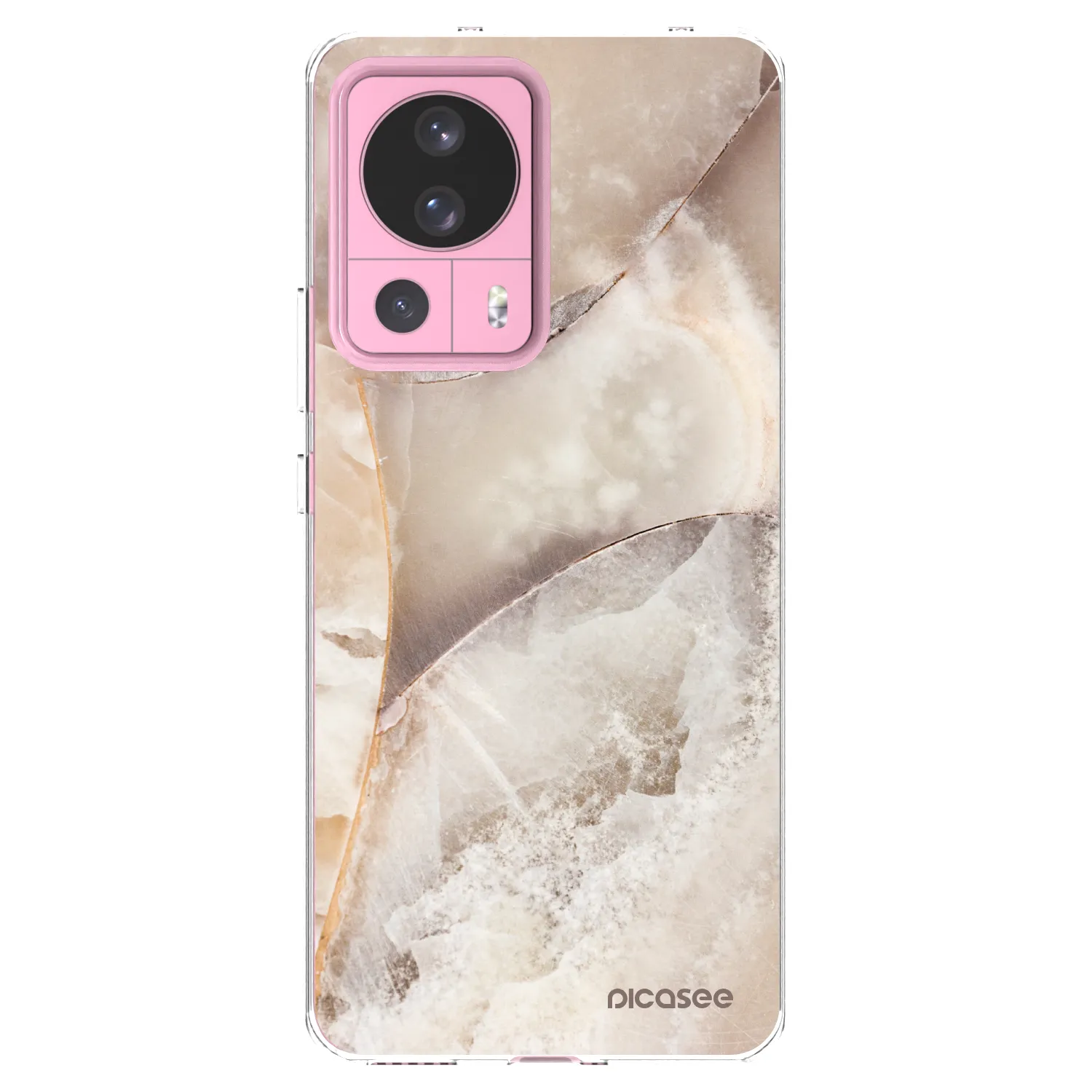 Picasee silikónový prehľadný obal pre Xiaomi 13 Lite - Cream marble
