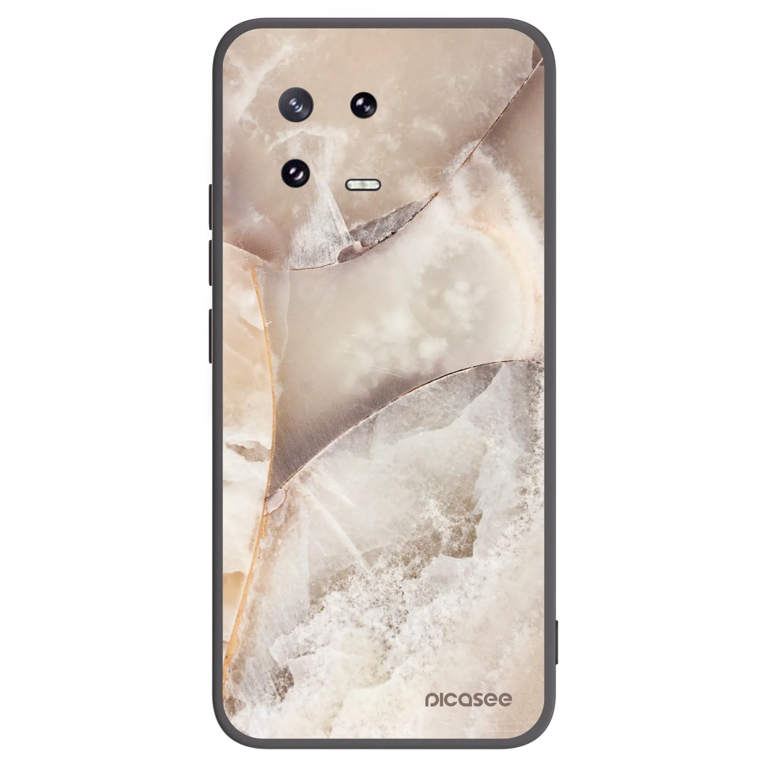 Picasee silikónový čierny obal pre Xiaomi 13 Pro - Cream marble