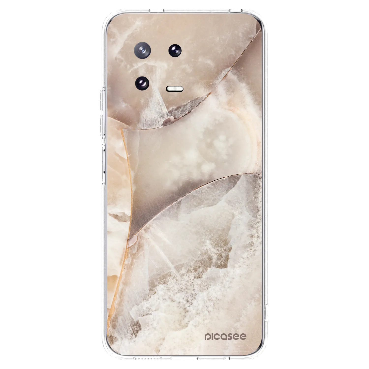 Picasee silikónový prehľadný obal pre Xiaomi 13 Pro - Cream marble