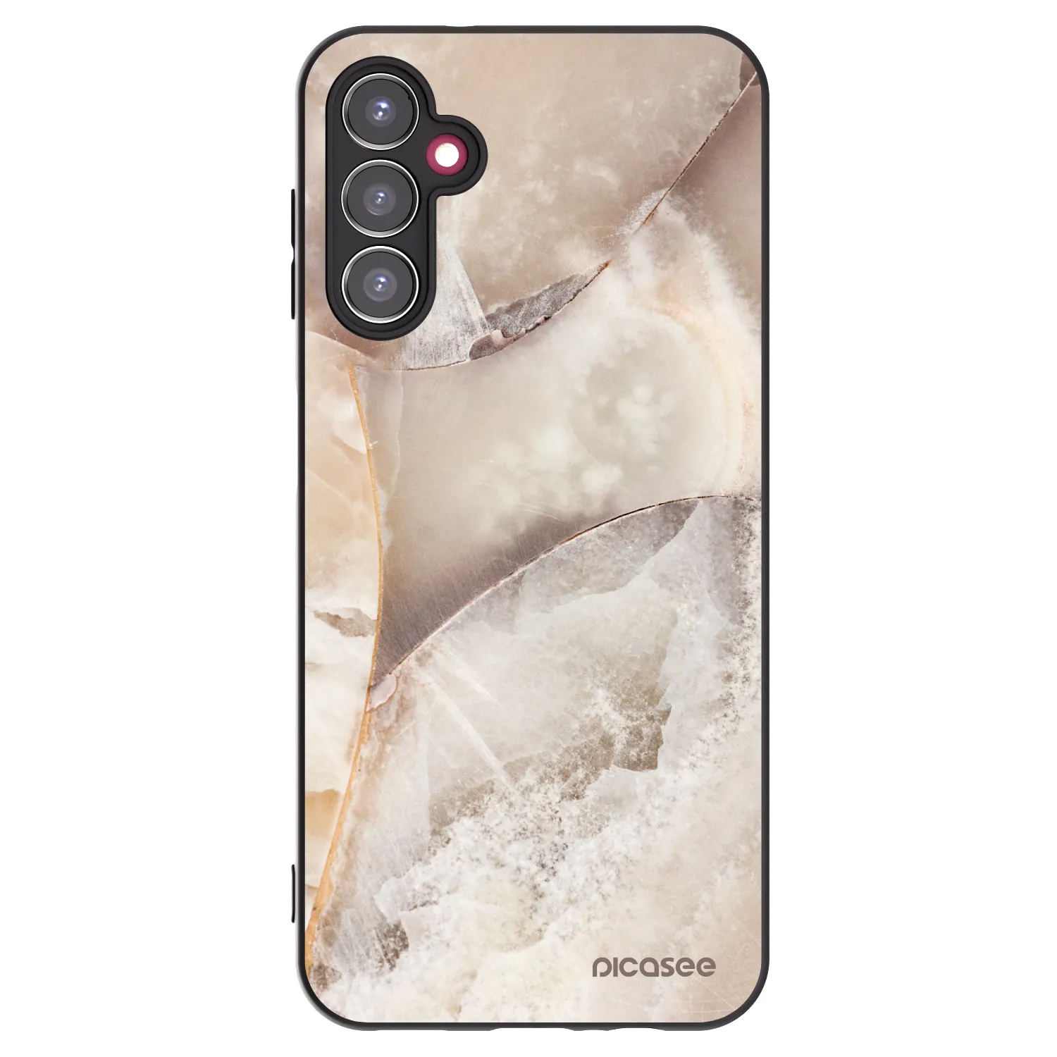 Picasee silikónový čierny obal pre Samsung Galaxy A14 4G A145R - Cream marble