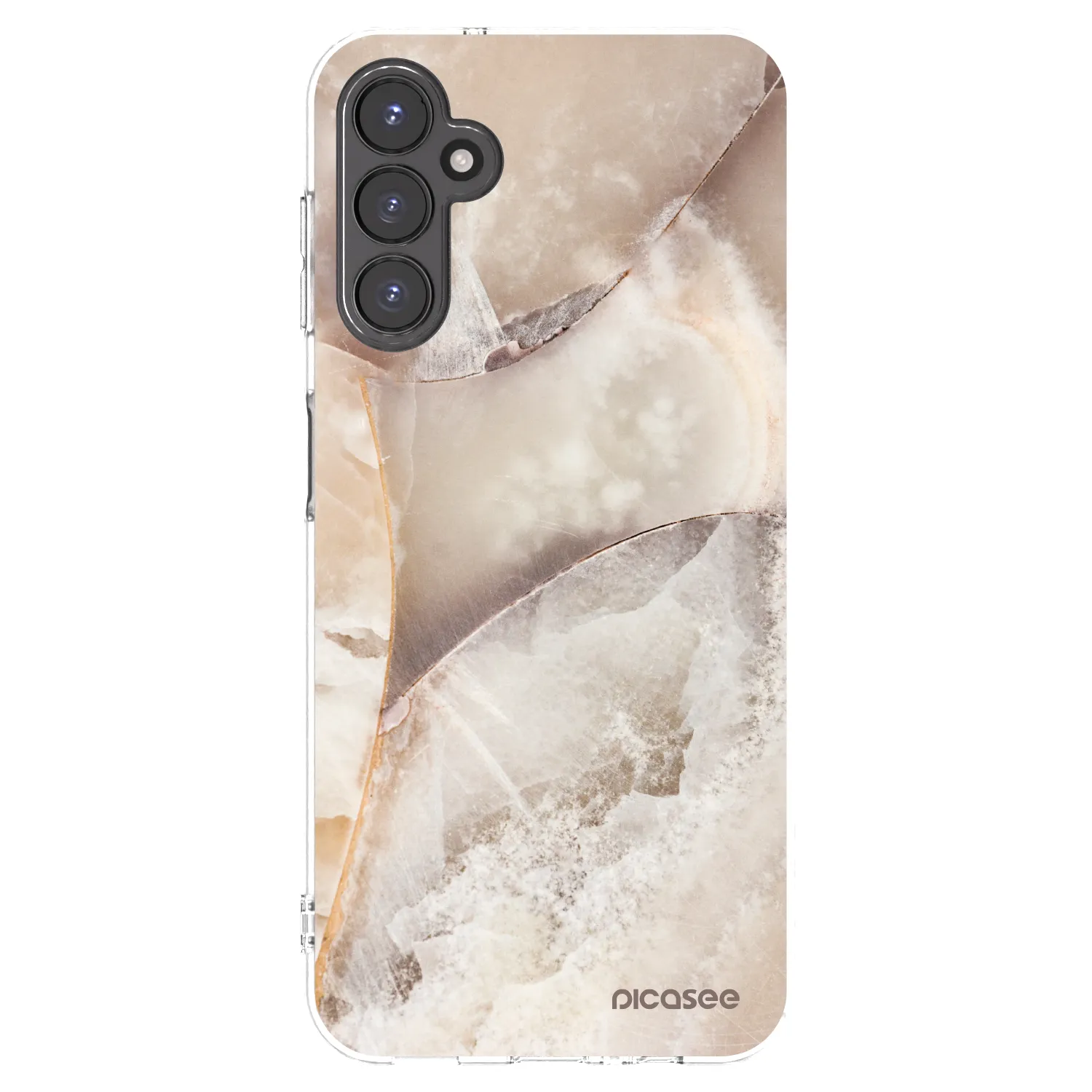 Picasee silikónový prehľadný obal pre Samsung Galaxy A14 4G A145R - Cream marble