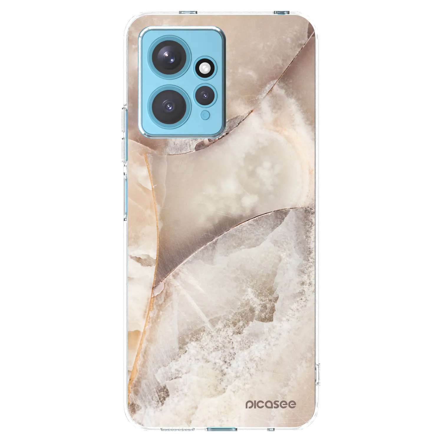Picasee silikónový prehľadný obal pre Xiaomi Redmi Note 12 4G - Cream marble