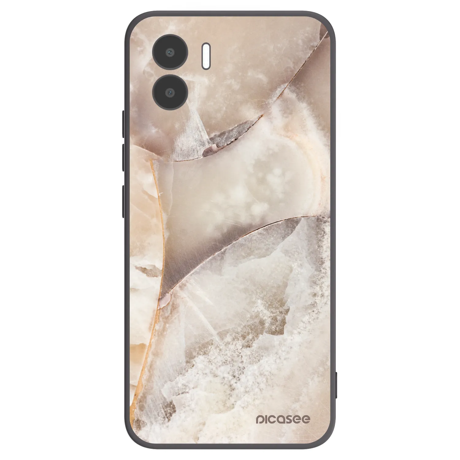 Picasee silikónový čierny obal pre Xiaomi Redmi A2 - Cream marble