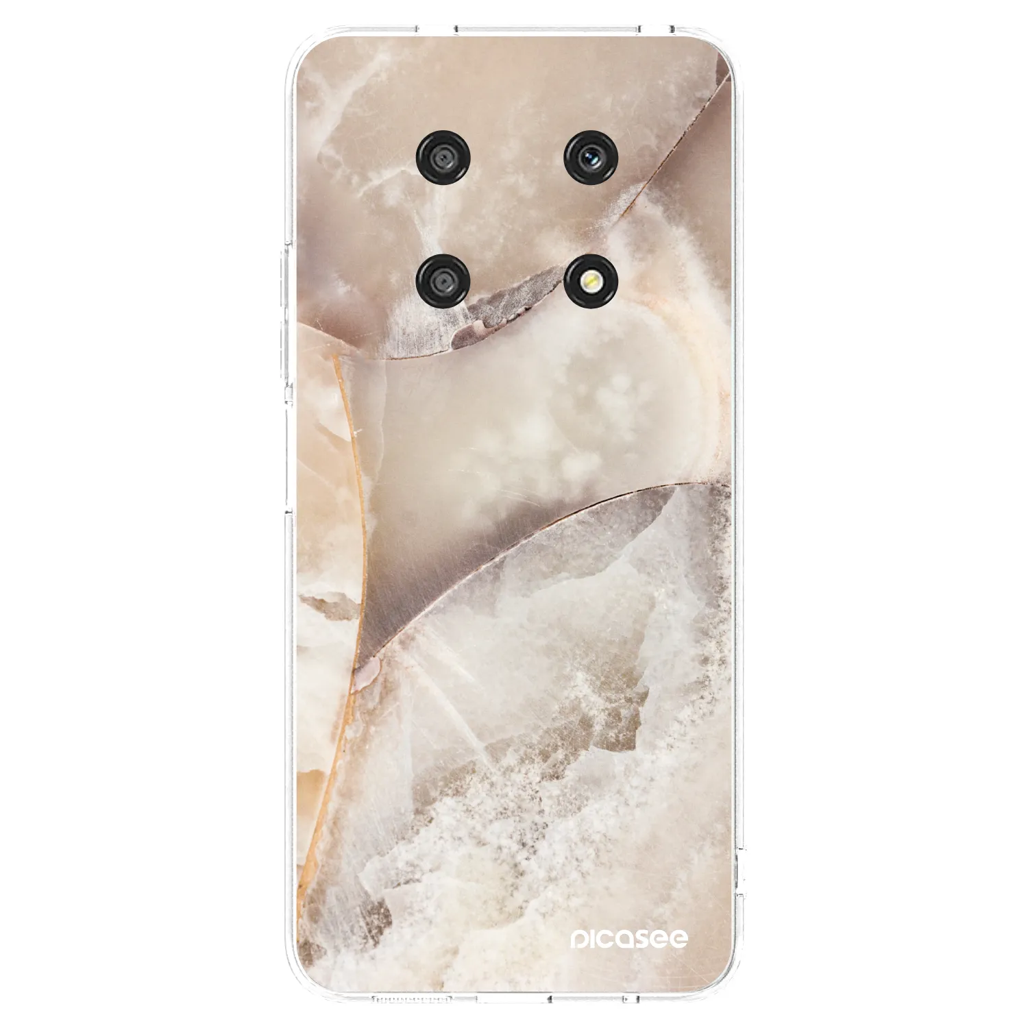 Picasee silikónový prehľadný obal pre Honor Magic4 Lite 5G - Cream marble