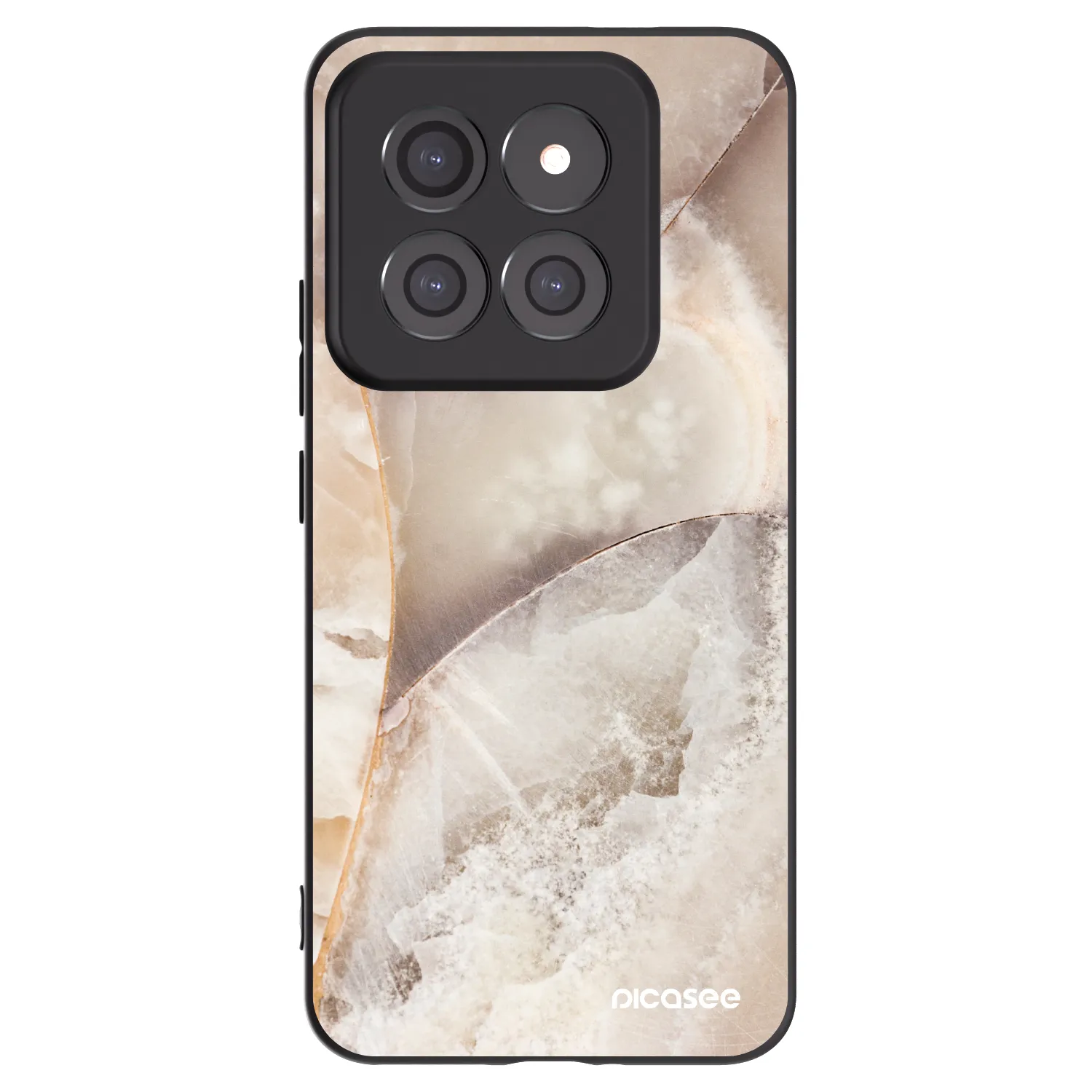 Picasee silikónový čierny obal pre Xiaomi 14 Pro - Cream marble