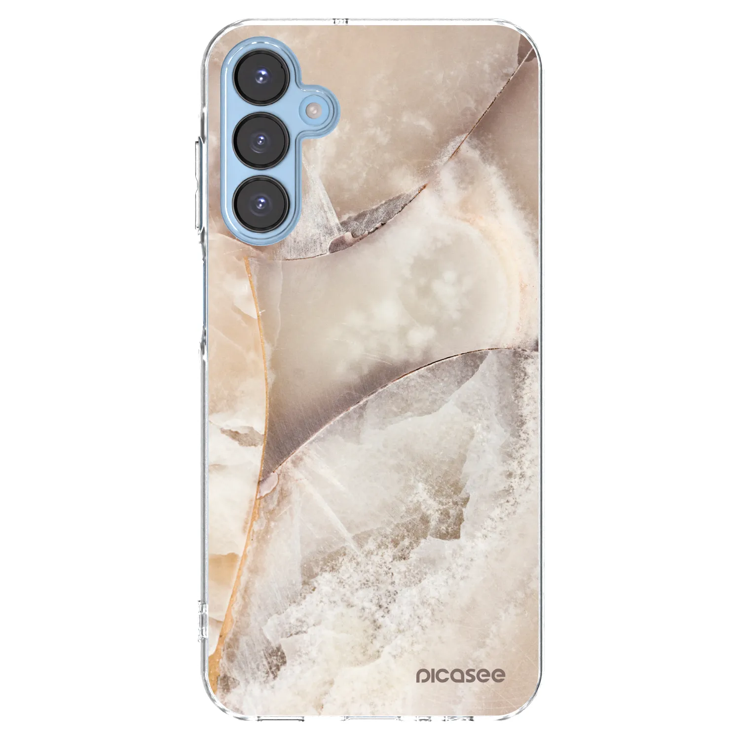 Picasee silikónový prehľadný obal pre Samsung Galaxy A15 A156B 5G - Cream marble