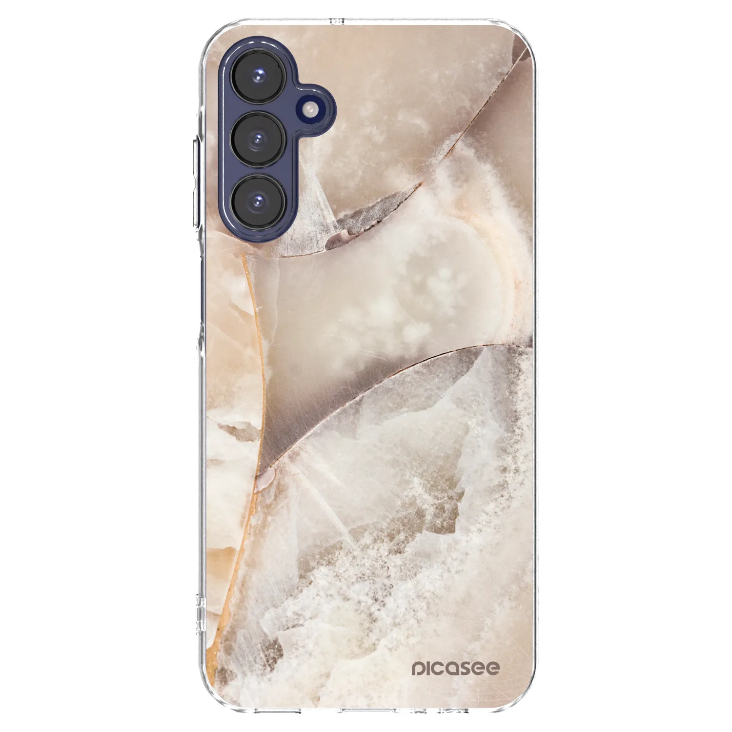 Picasee silikónový prehľadný obal pre Samsung Galaxy A15 A155F 4G - Cream marble