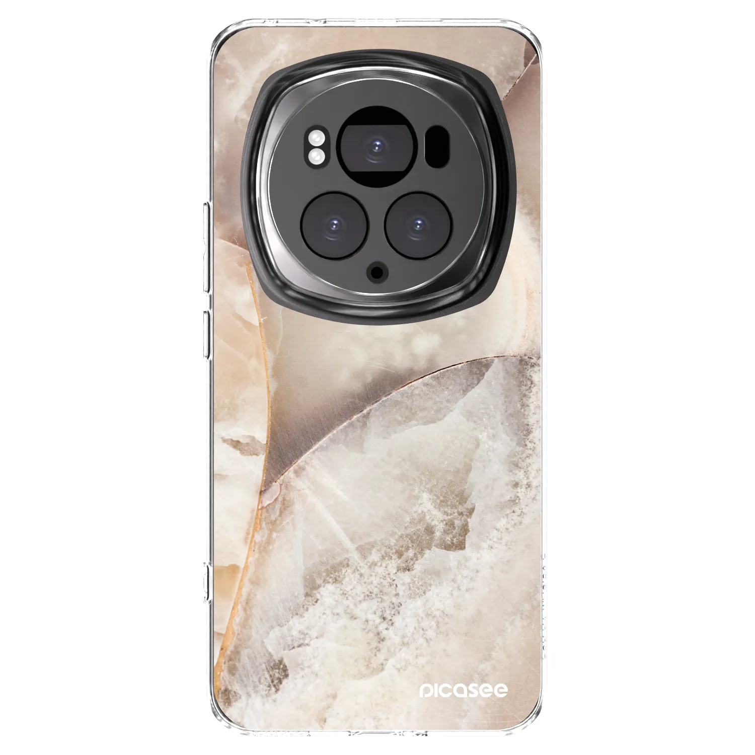 Picasee silikónový prehľadný obal pre Honor Magic6 Pro - Cream marble