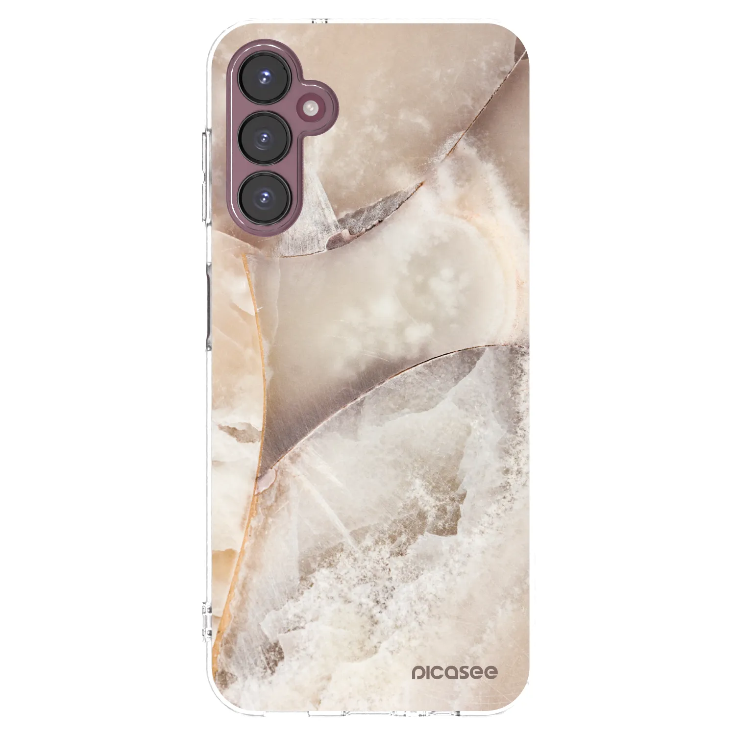 Picasee silikónový prehľadný obal pre Samsung Galaxy A05s A057G - Cream marble