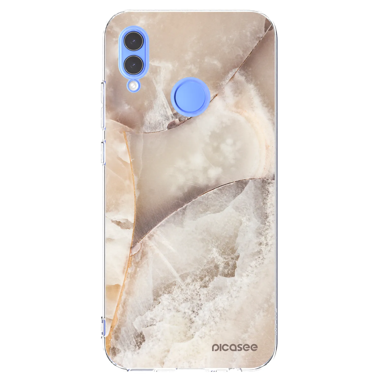Picasee silikónový prehľadný obal pre Huawei P Smart 2019 - Cream marble