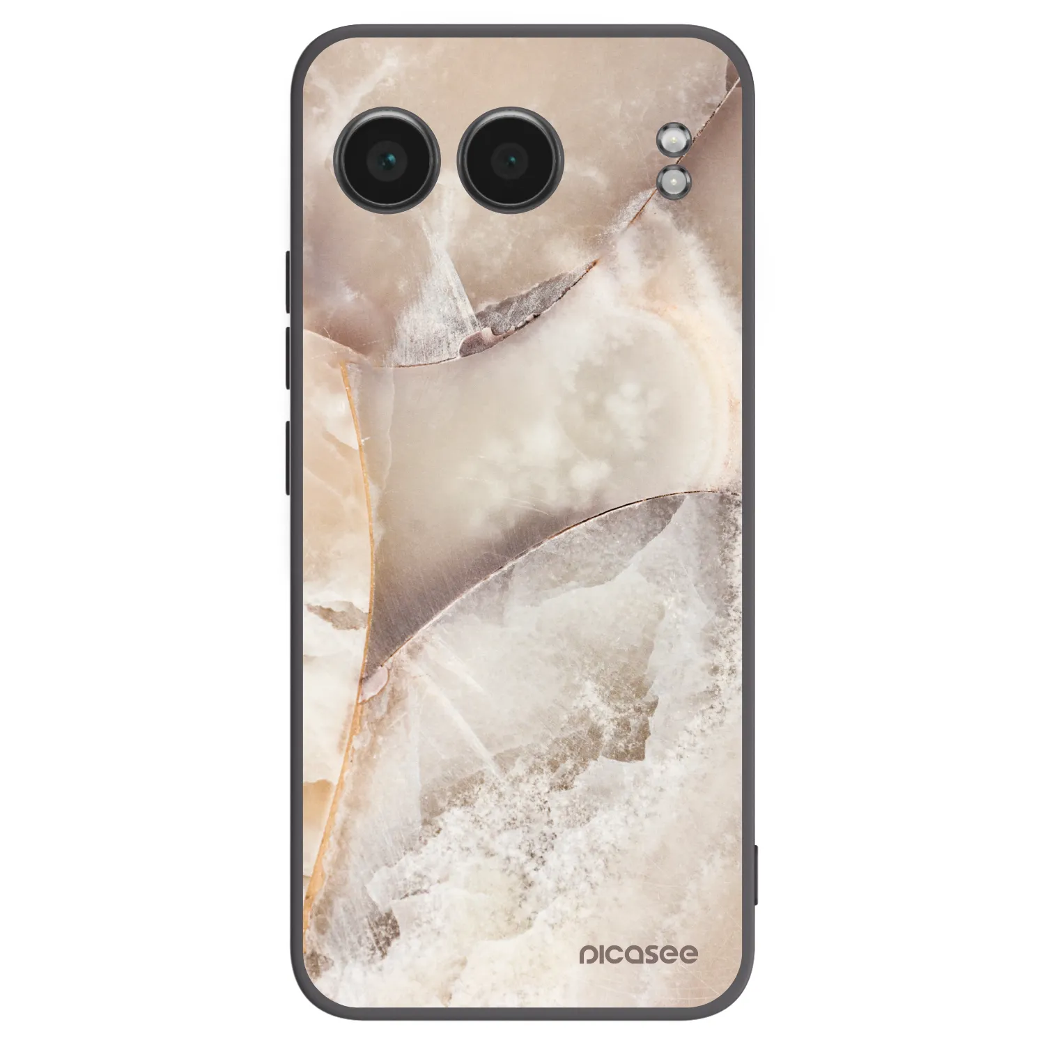 Picasee silikónový čierny obal pre OnePlus Nord 4 - Cream marble