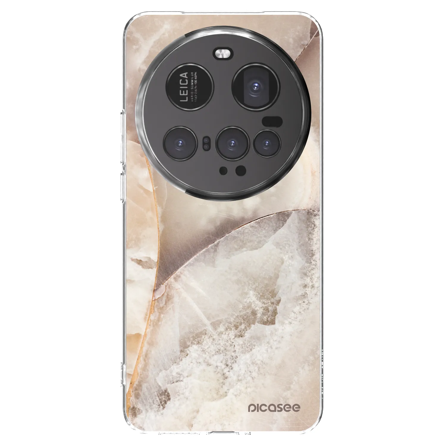 Picasee silikónový prehľadný obal pre Xiaomi 15 Ultra - Cream marble