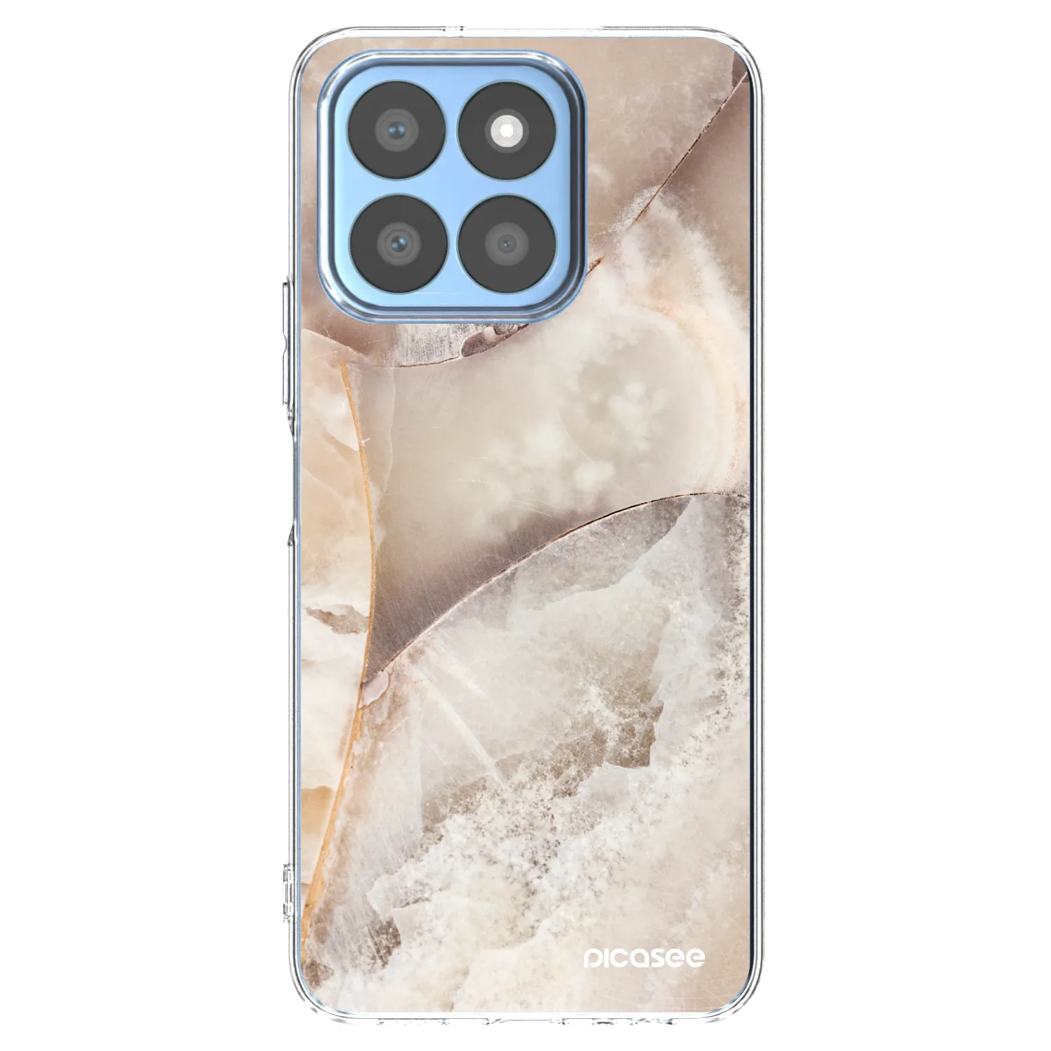 Picasee silikónový prehľadný obal pre Honor X8c - Cream marble